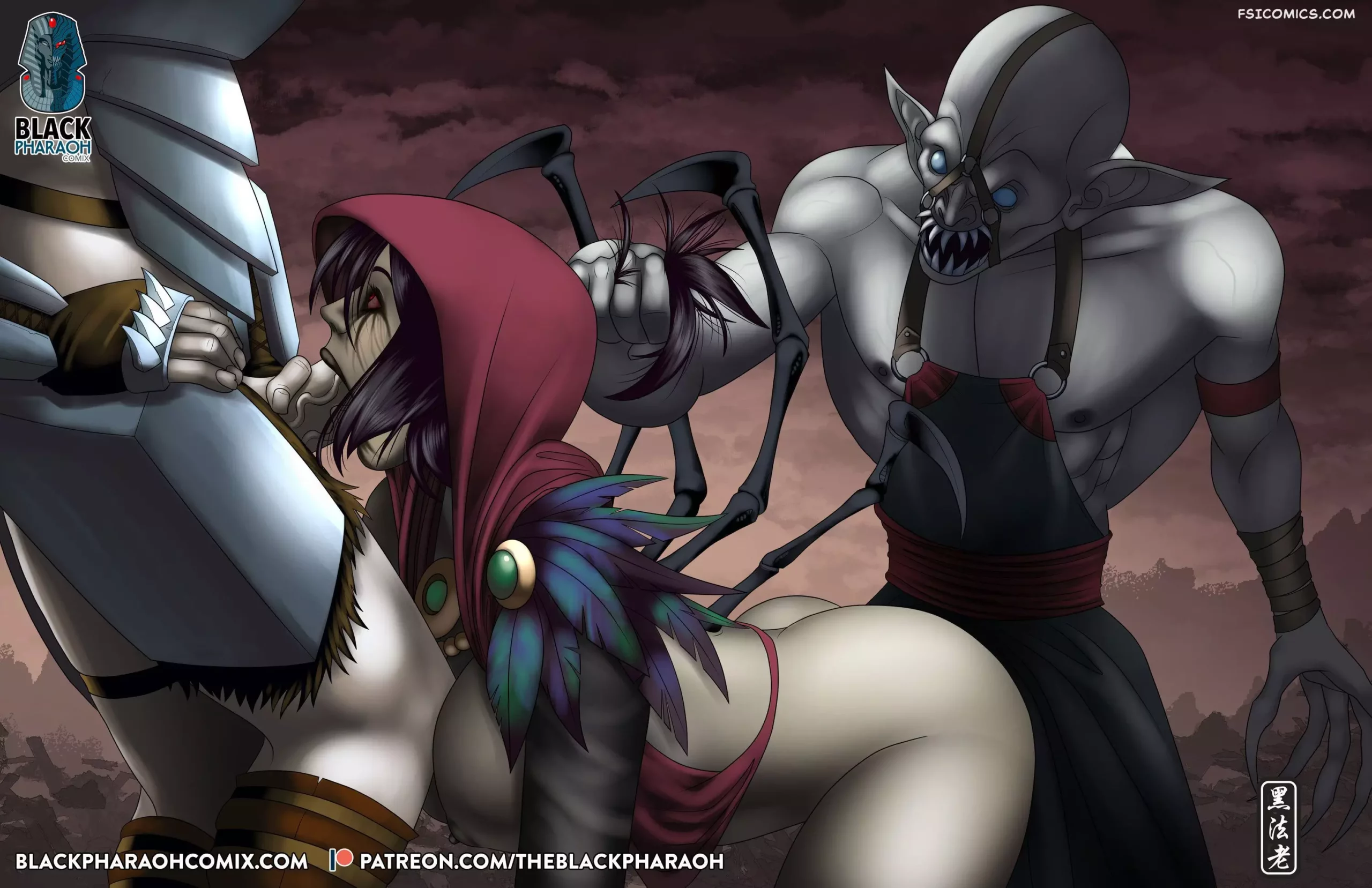 Pinups 1 Portraits of Corruption The Black Pharaoh FSIComics.com 99. Rebirth of a Queen scaled - FSIComics