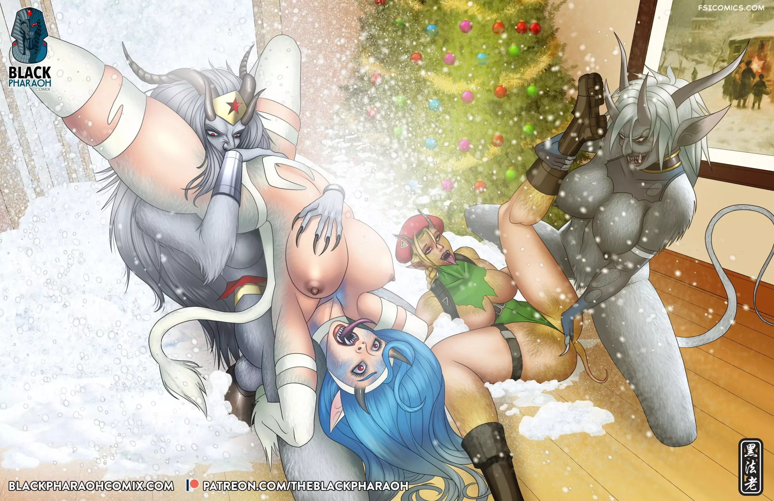 Pinups 2 Portraits of Corruption The Black Pharaoh FSIComics.com 103. Naughty and not nice scaled - FSIComics Pinups 2 Portraits of Corruption The Black Pharaoh FSIComics.com 103. Naughty and not nice scaled - FSIComics