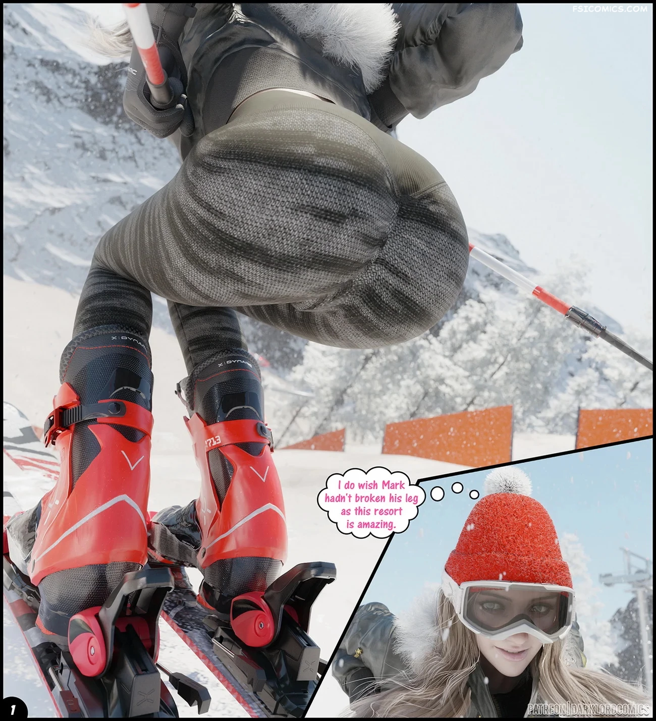 Rose Goes Skiing darkLord 3d fsicomics.com 2 - FSIComics Rose Goes Skiing darkLord 3d fsicomics.com 2 - FSIComics