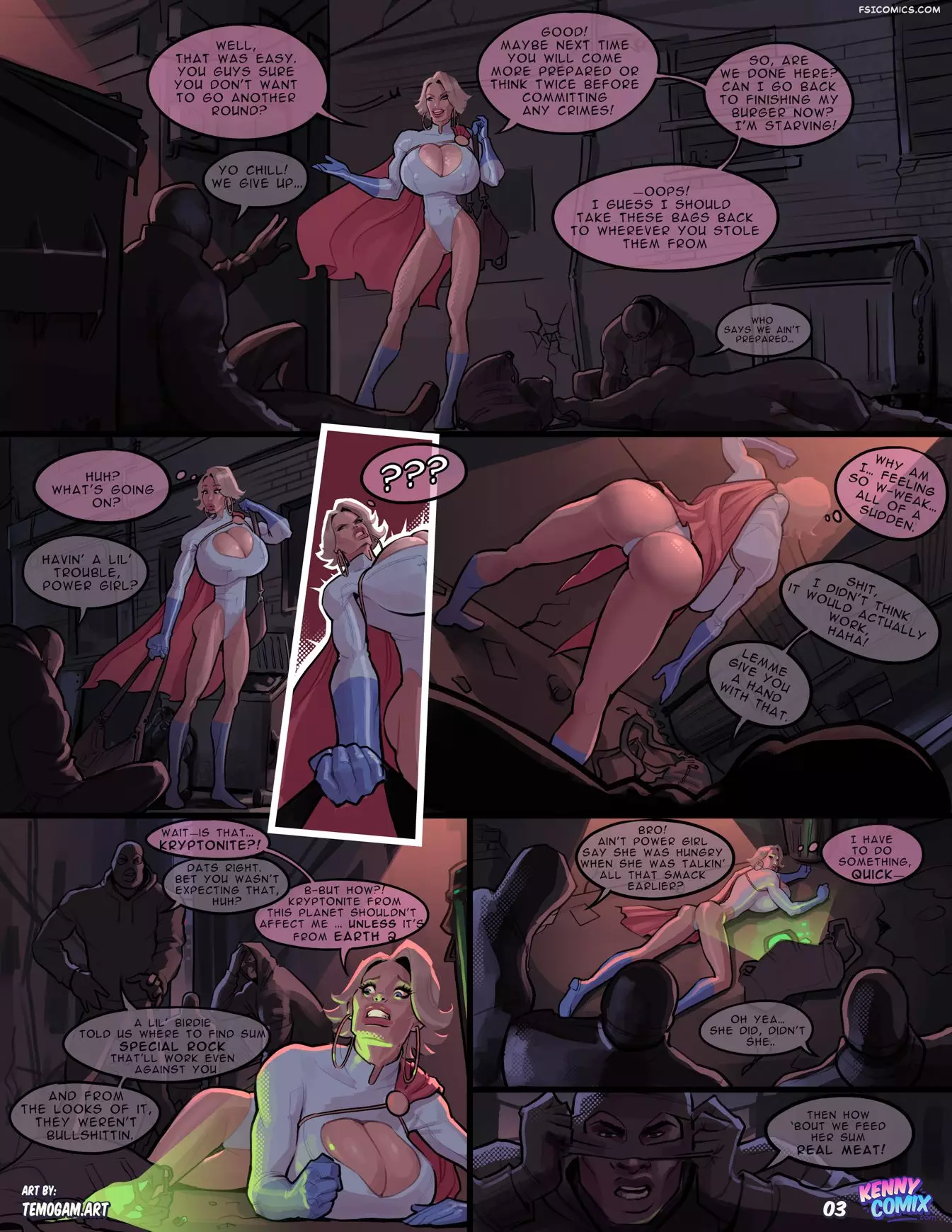 Trouble in the City Power Girl Kennycomix FSIComics.com 4 - FSIComics Trouble in the City Power Girl Kennycomix FSIComics.com 4 - FSIComics