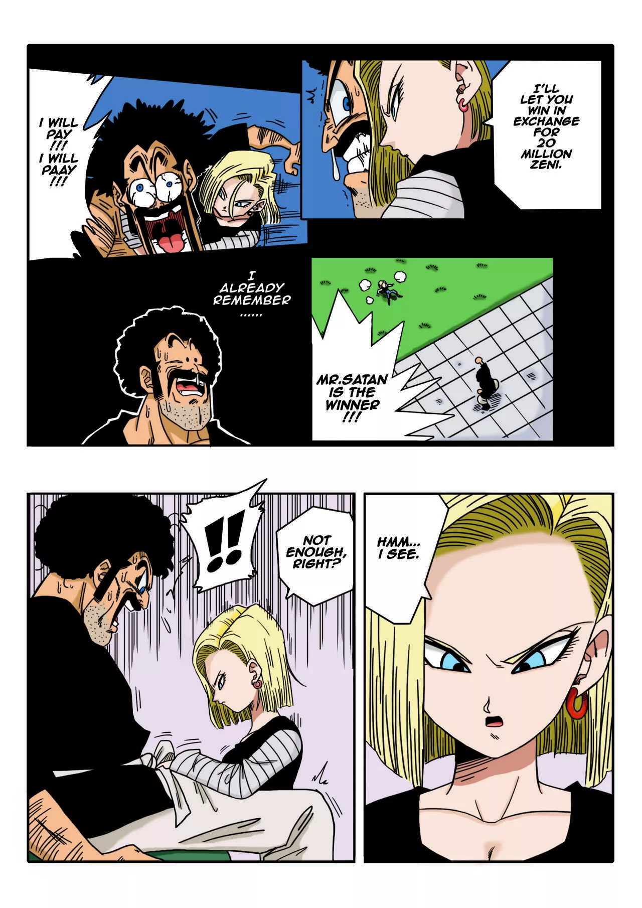 mr satan vs android 18 dragon ball z yamamoto 004 - FSIComics mr satan vs android 18 dragon ball z yamamoto 004 - FSIComics