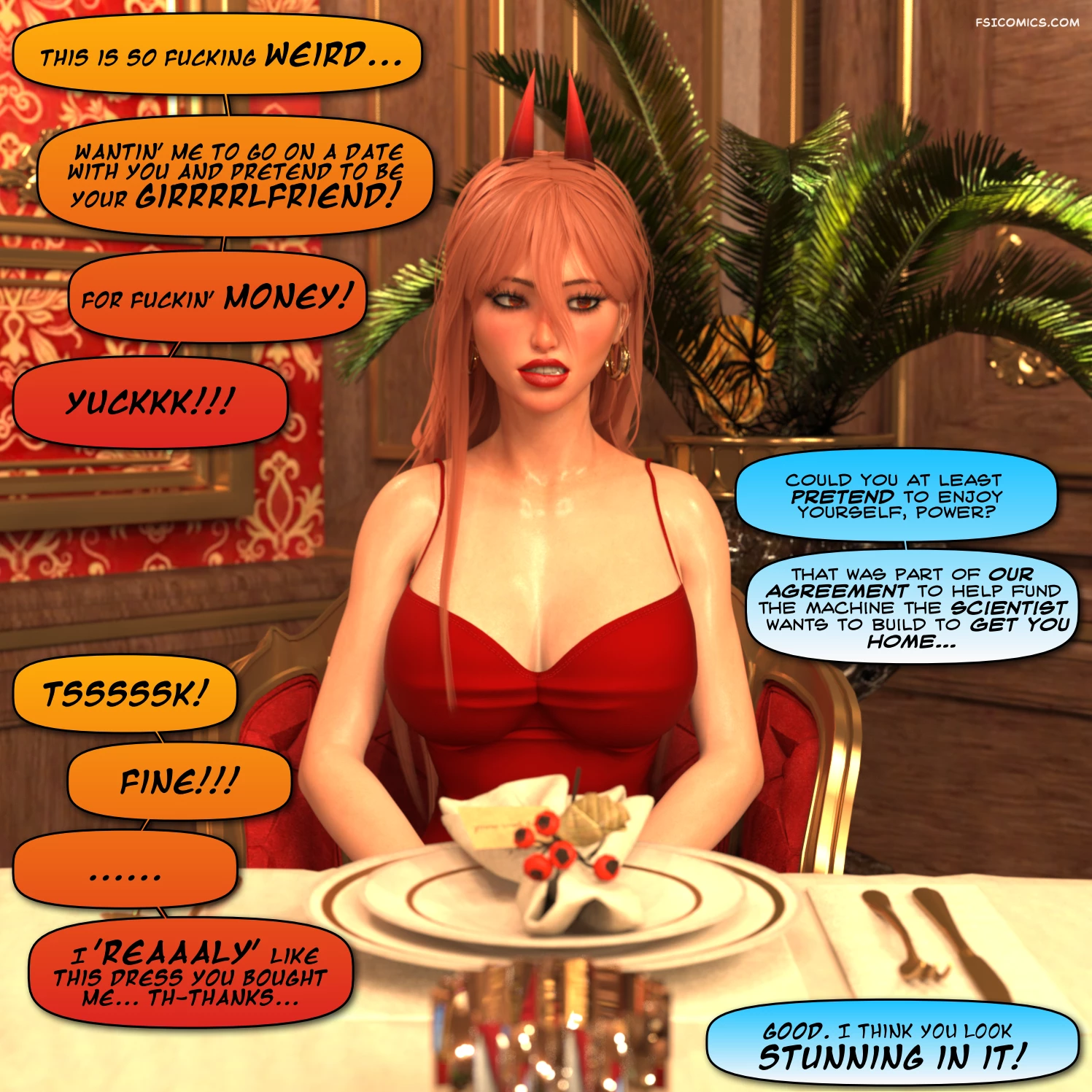 into a new reality featuring nezuko and power 3dk x 017 - FSIComics