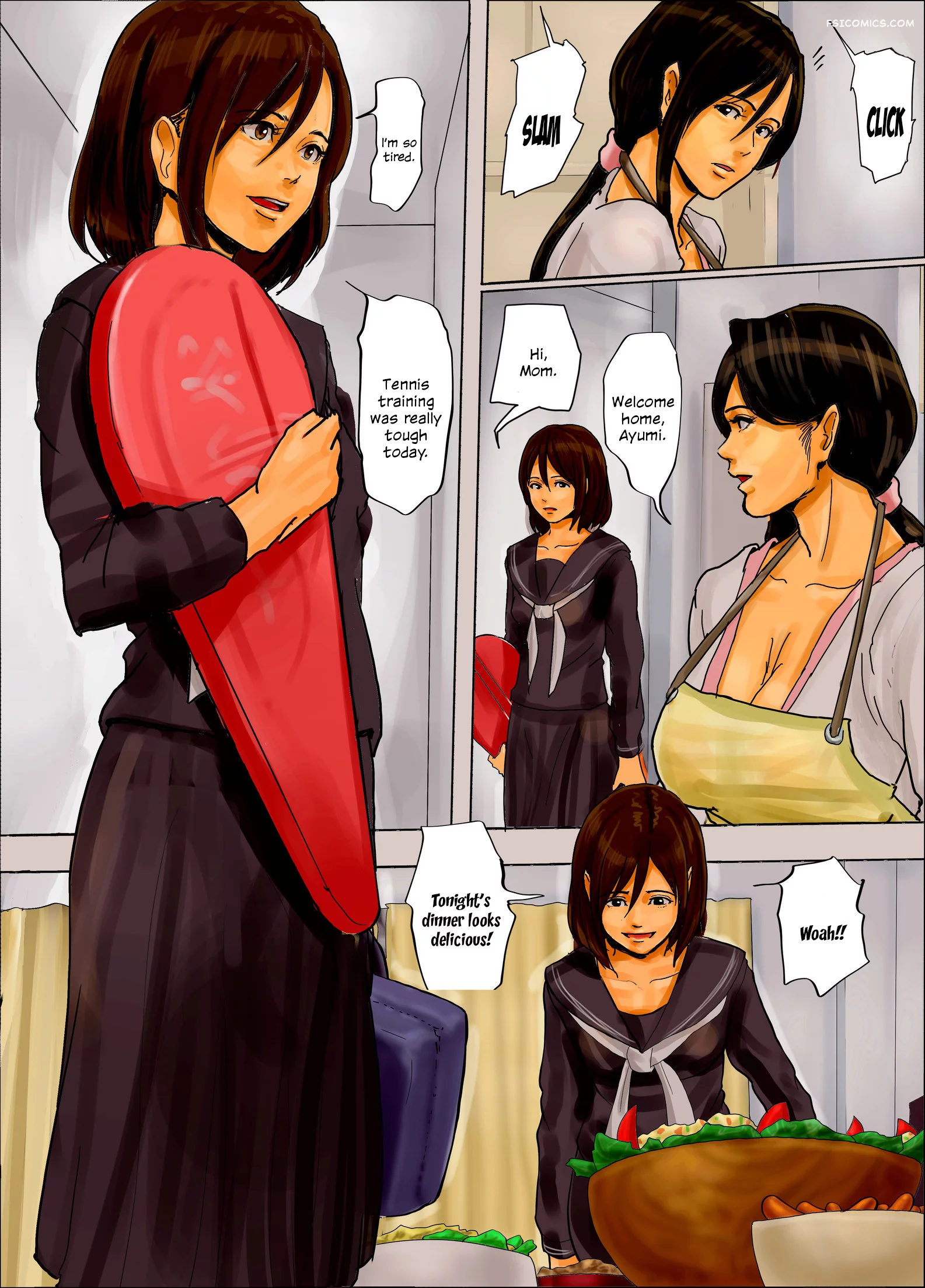 mother and daughters in a cage the beginning of hell yojouhan shobou 003 - FSIComics