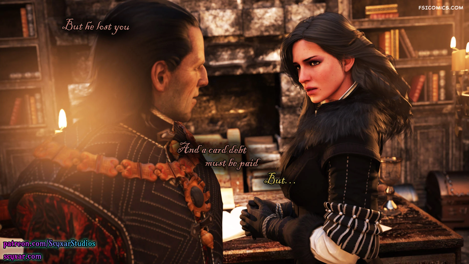 card-debt-geralts-transformation-into-yennefer-chapter-2-geralts-path-scyxar-studios-009