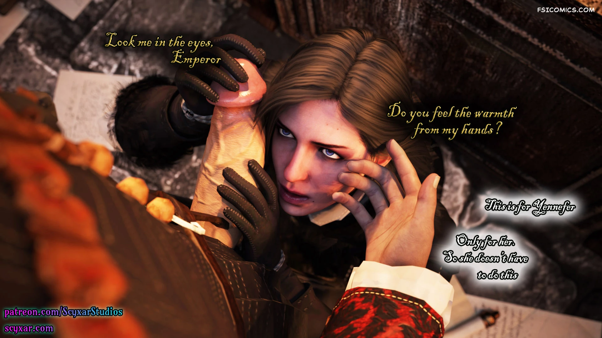 card-debt-geralts-transformation-into-yennefer-chapter-2-geralts-path-scyxar-studios-033