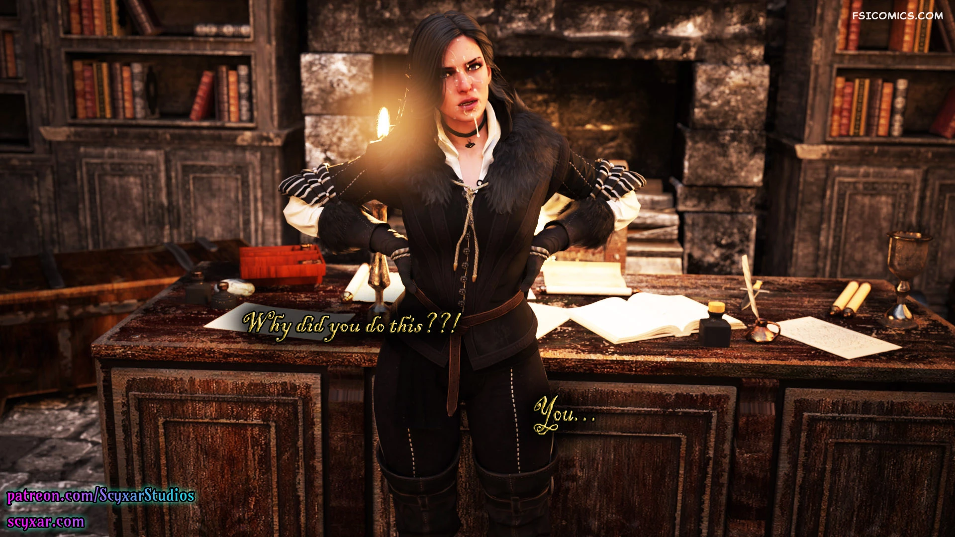 card-debt-geralts-transformation-into-yennefer-chapter-2-geralts-path-scyxar-studios-048