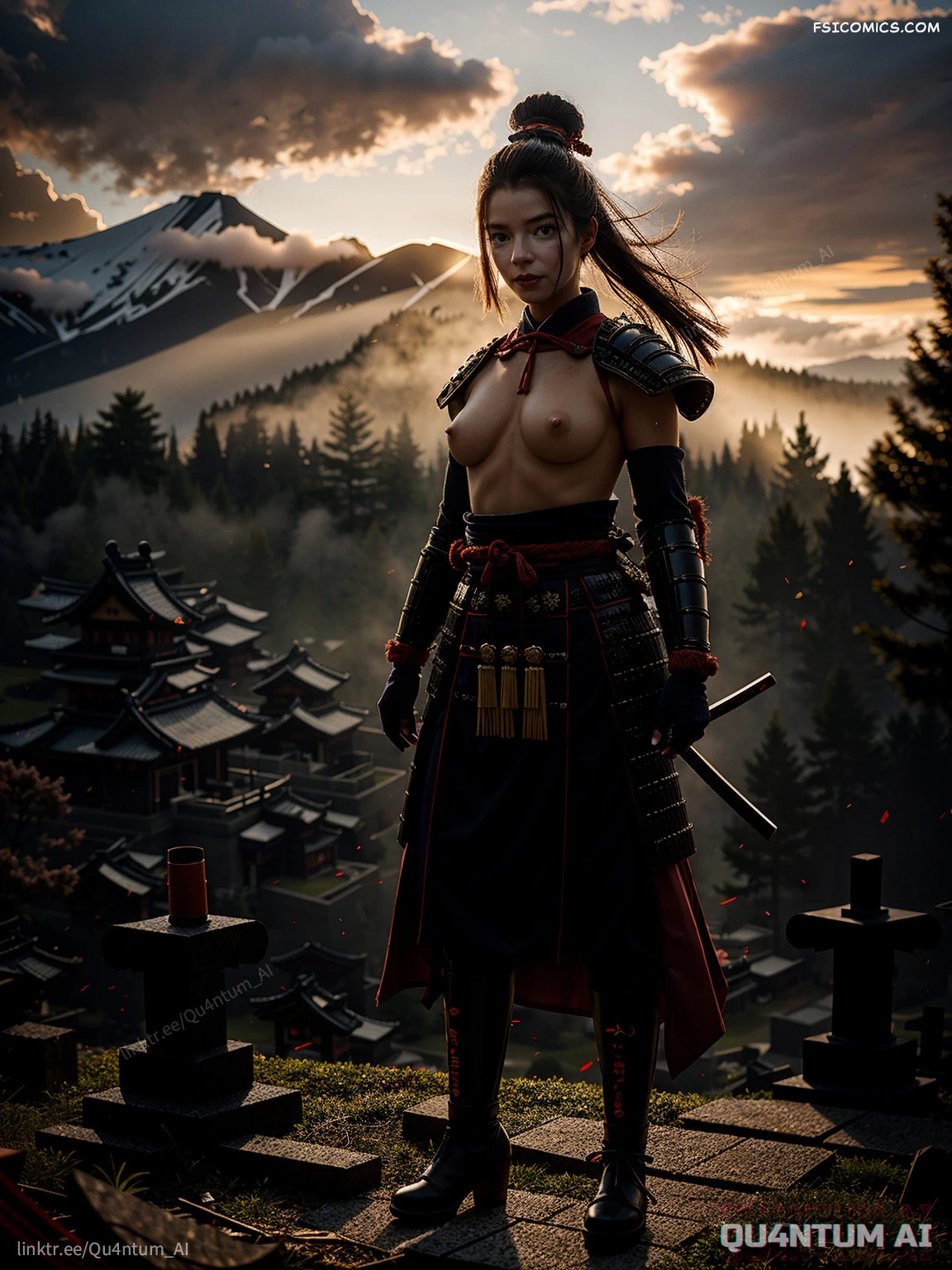 anya-taylor-joy-samurai-warrior-ninja-japanese-quantumai-001