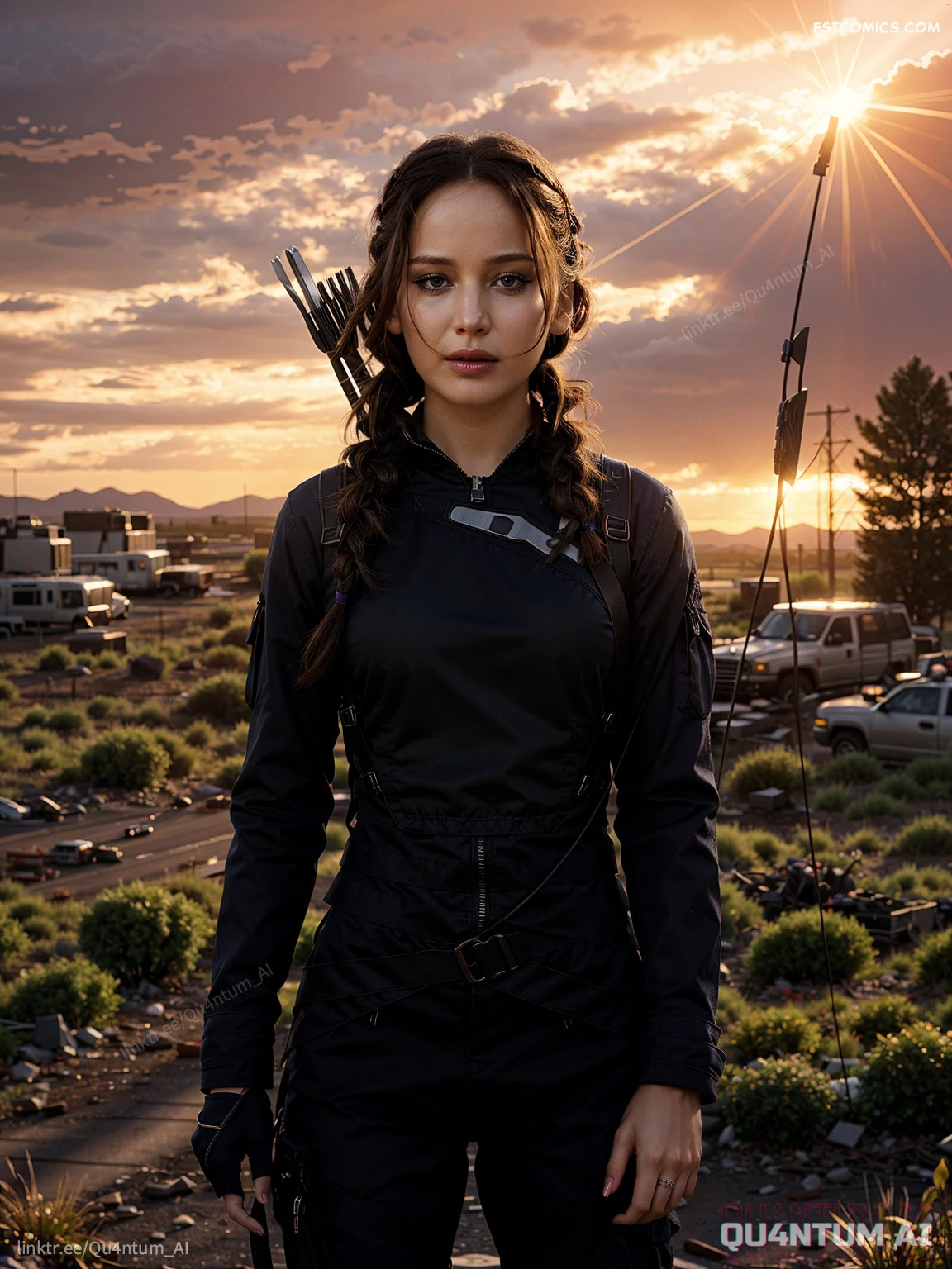 jennifer lawrence hunger games katniss everdeen quantumai 004 - FSIComics jennifer-lawrence-hunger-games-katniss-everdeen-quantumai-004