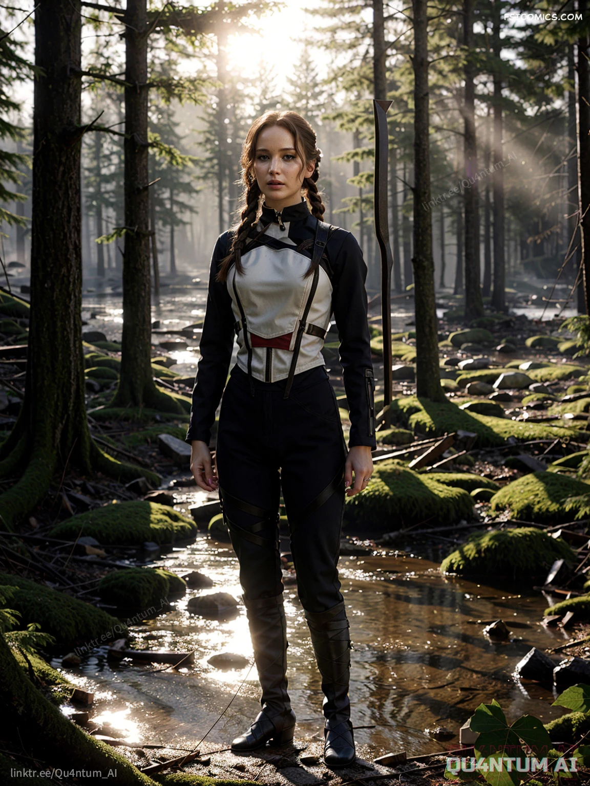 jennifer lawrence hunger games katniss everdeen quantumai 022 - FSIComics jennifer-lawrence-hunger-games-katniss-everdeen-quantumai-022