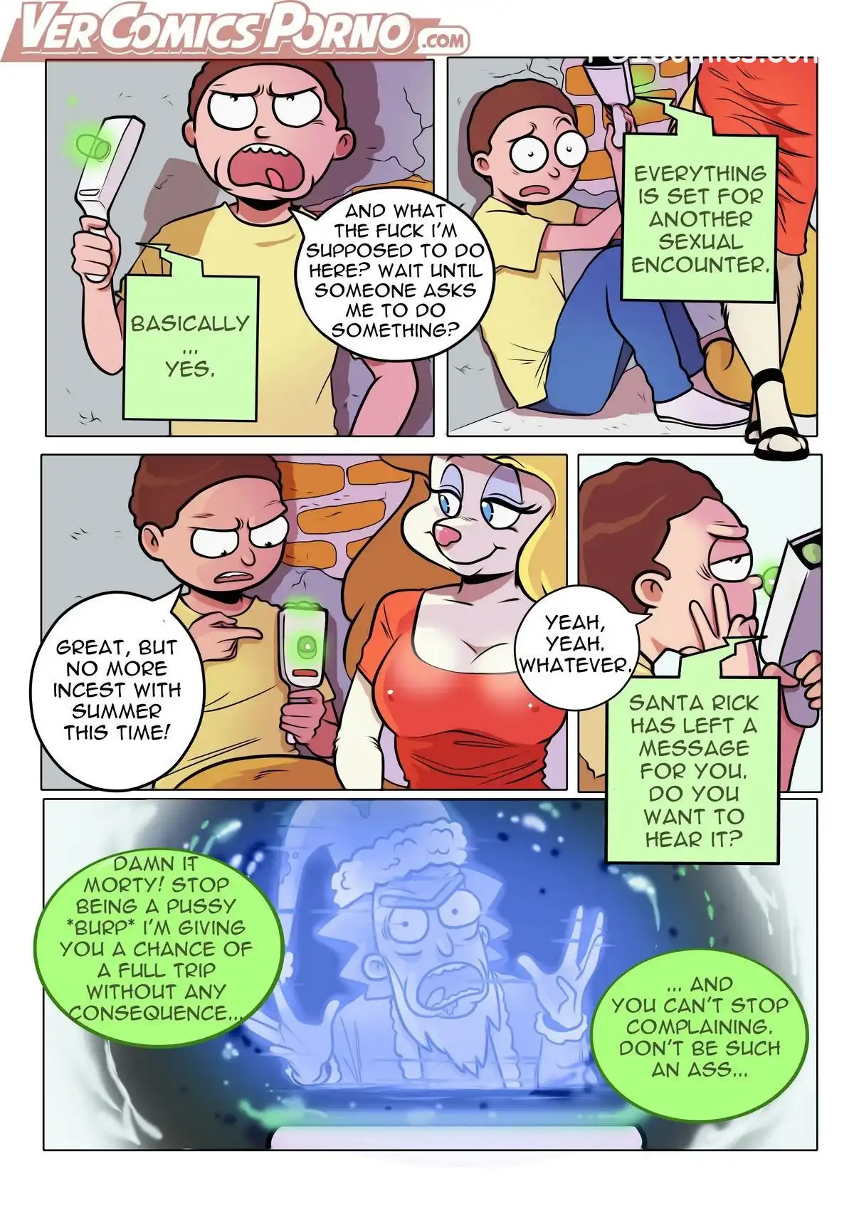 pleasure trip rick and morty 3 gansoman 004 - FSIComics pleasure-trip-rick-and-morty-3-gansoman-004