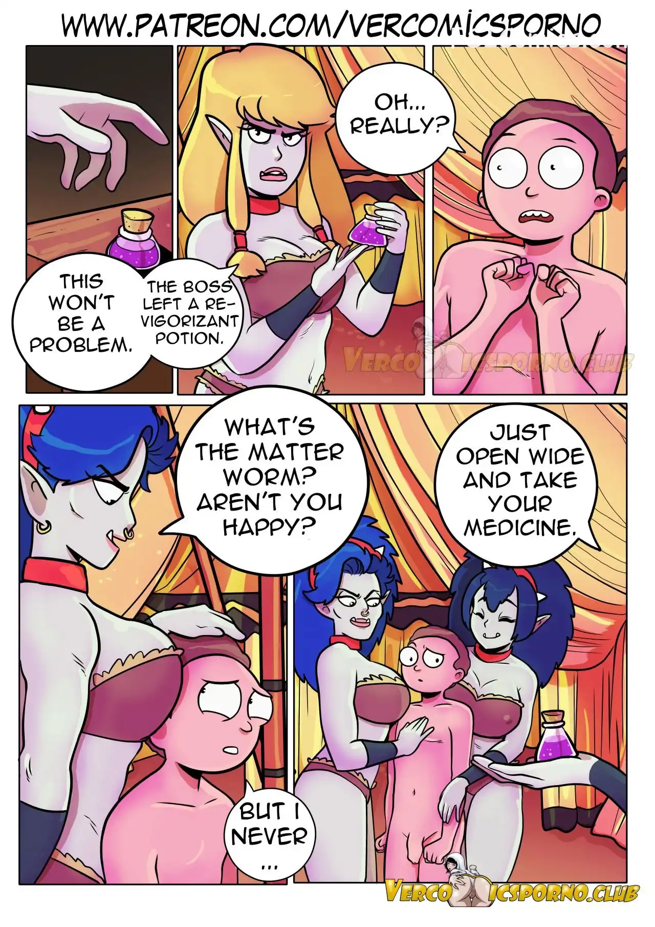 pleasure trip rick and morty 4 gansoman 011 - FSIComics pleasure-trip-rick-and-morty-4-gansoman-011