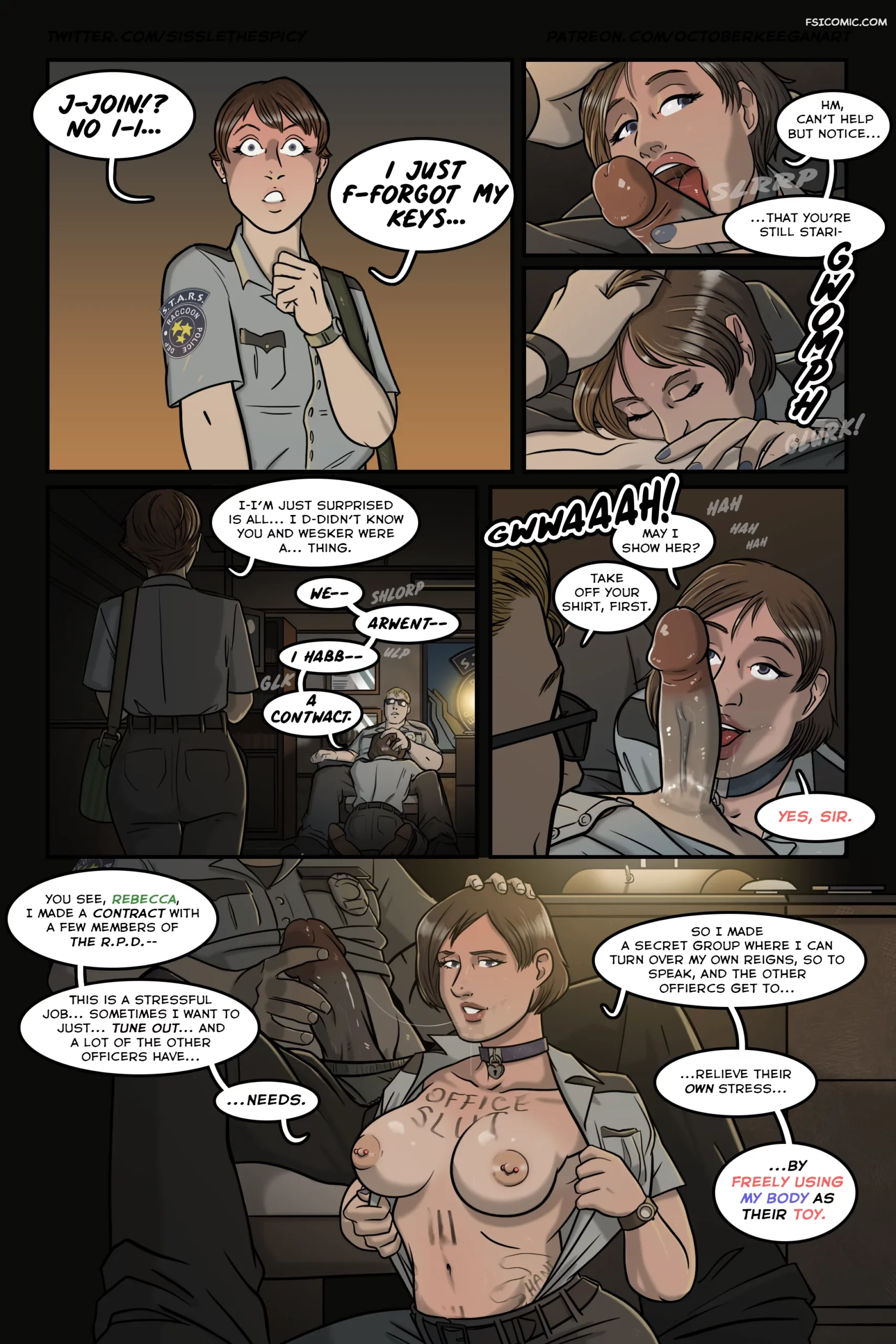 s t a r s office party resident evil october keegan 003 scaled - FSIComics s-t-a-r-s-office-party-resident-evil-october-keegan-003