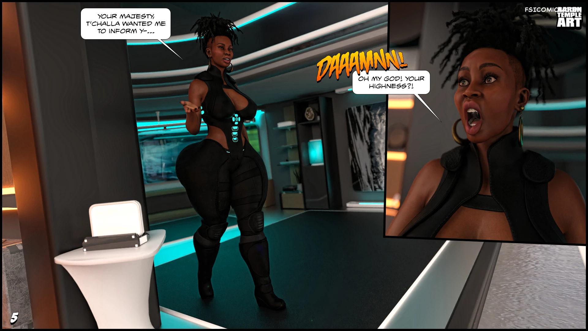 lust in wakanda chapter 3 aarontempleart 006 - FSIComics lust-in-wakanda-chapter-3-aarontempleart-006