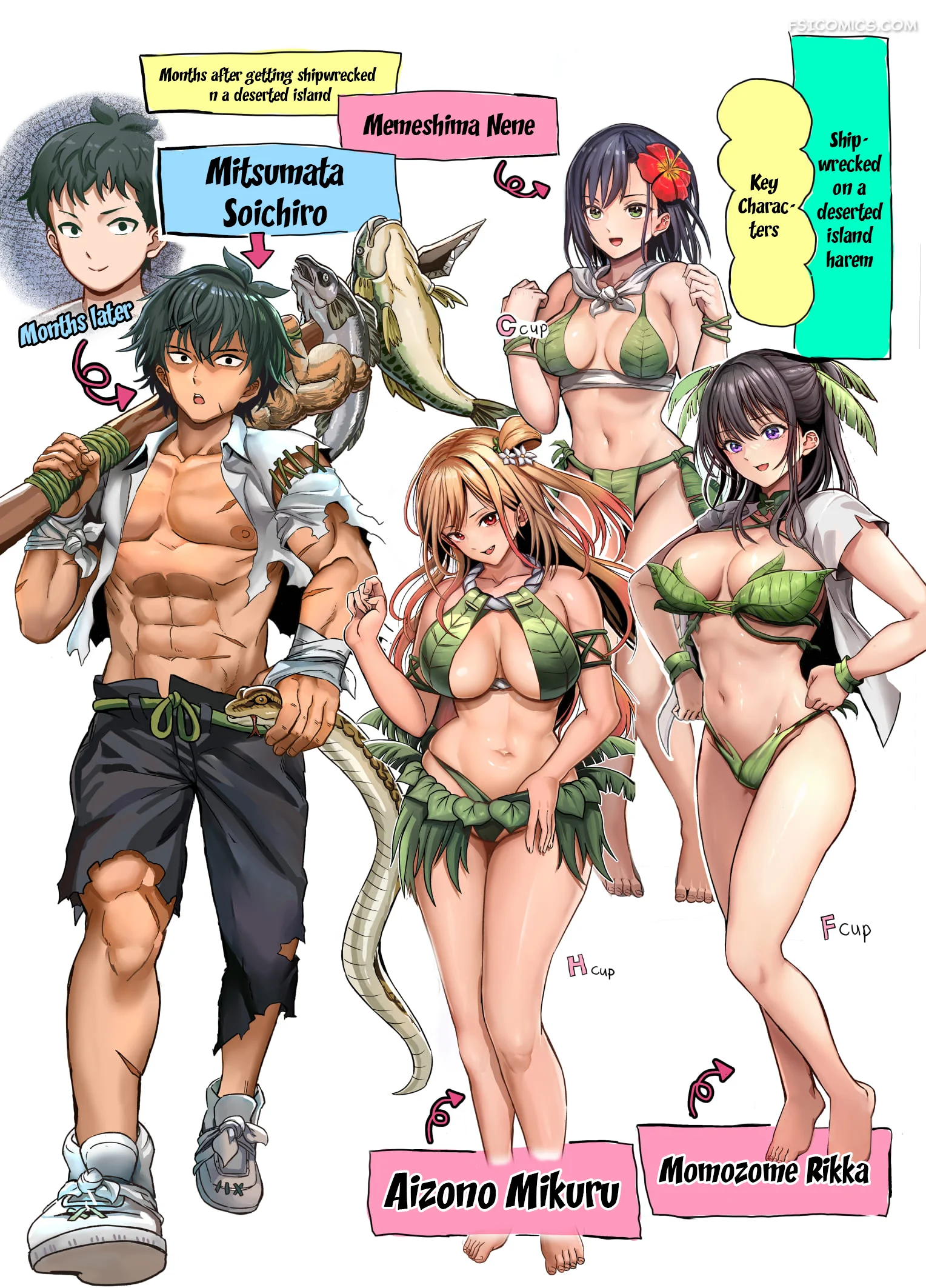 deserted island castaway harem houhokekiyo 002 - FSIComics deserted-island-castaway-harem-houhokekiyo-002