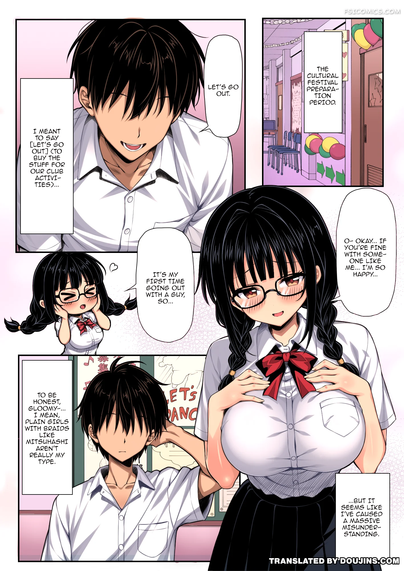 the plain girl color ban i started dating after a misunderstanding turned out to be a huge pervert color kuroneko lamp 002 - FSIComics