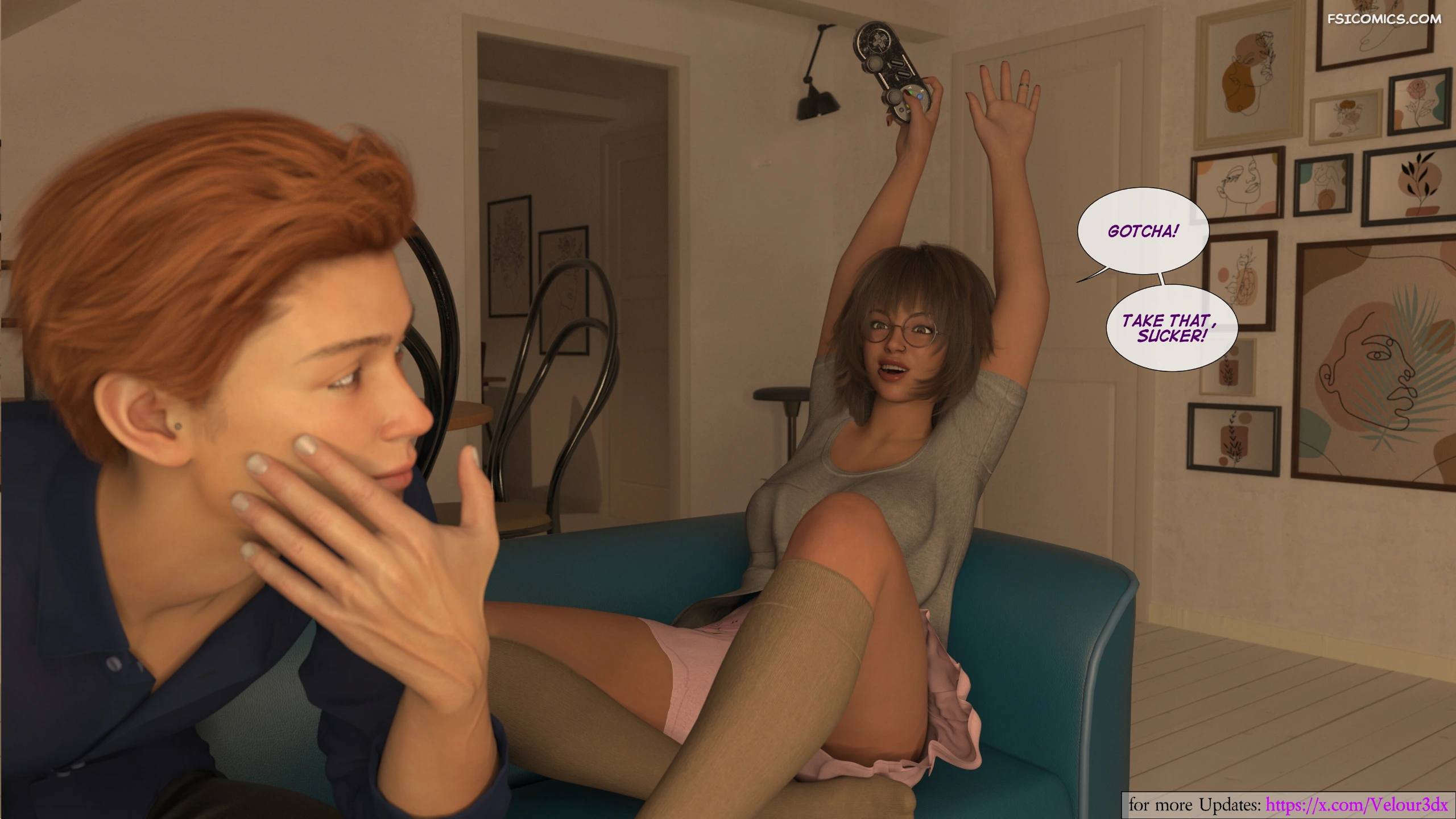 curious roommates chapter 1 velour3dx 013 - FSIComics curious roommates chapter 1 velour3dx 013 - FSIComics