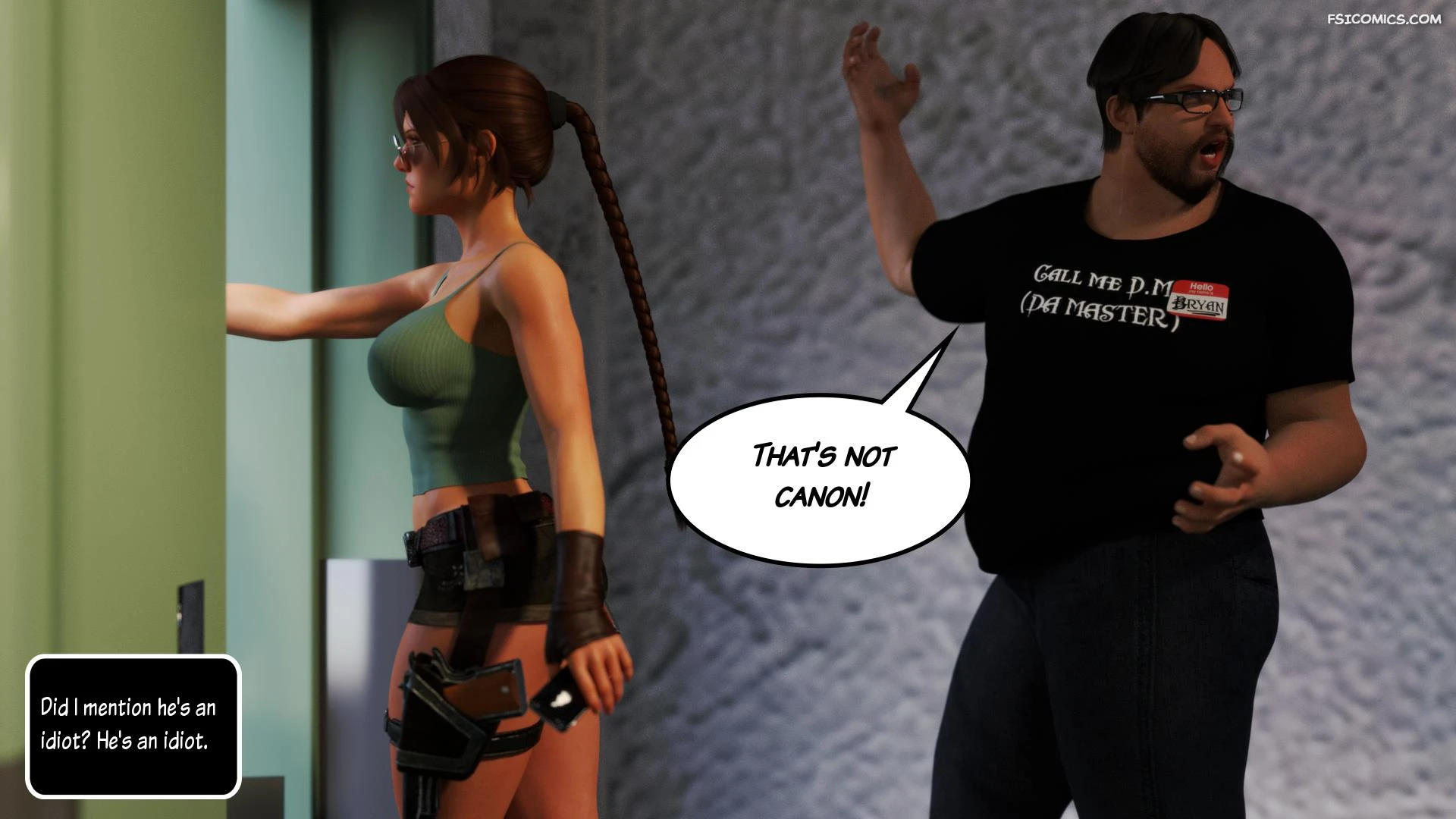 lara croft and korra are unconventional squarepeg3d 008 - FSIComics