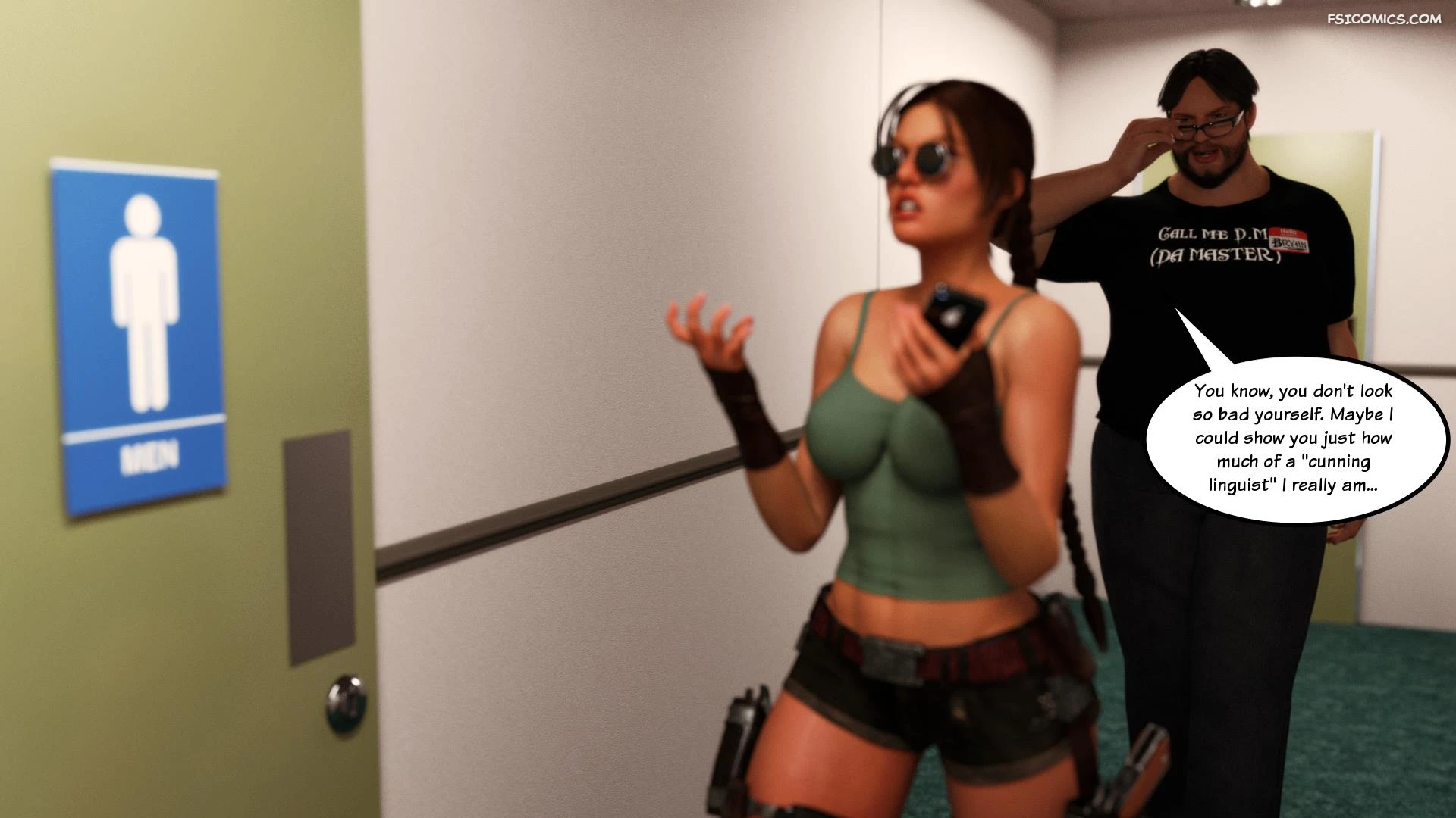 lara croft and korra are unconventional squarepeg3d 009 - FSIComics