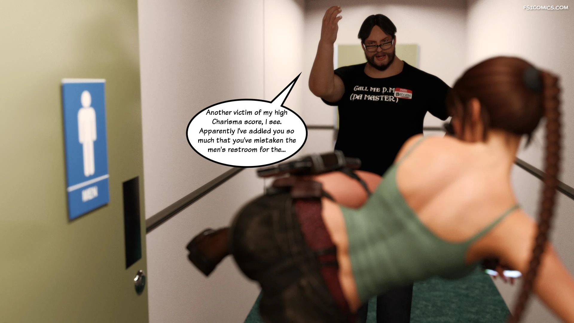 lara croft and korra are unconventional squarepeg3d 012 - FSIComics