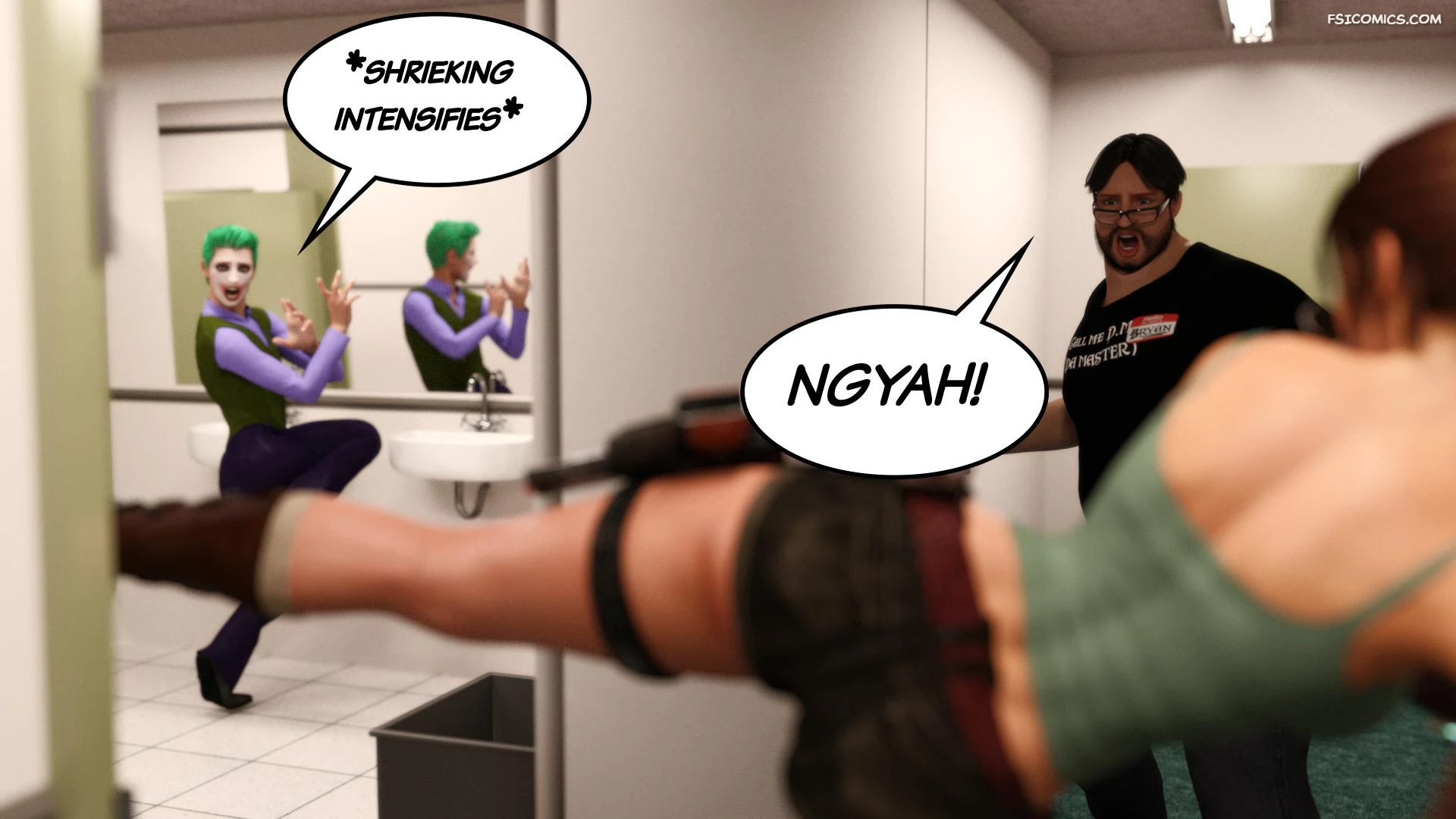 lara croft and korra are unconventional squarepeg3d 013 - FSIComics