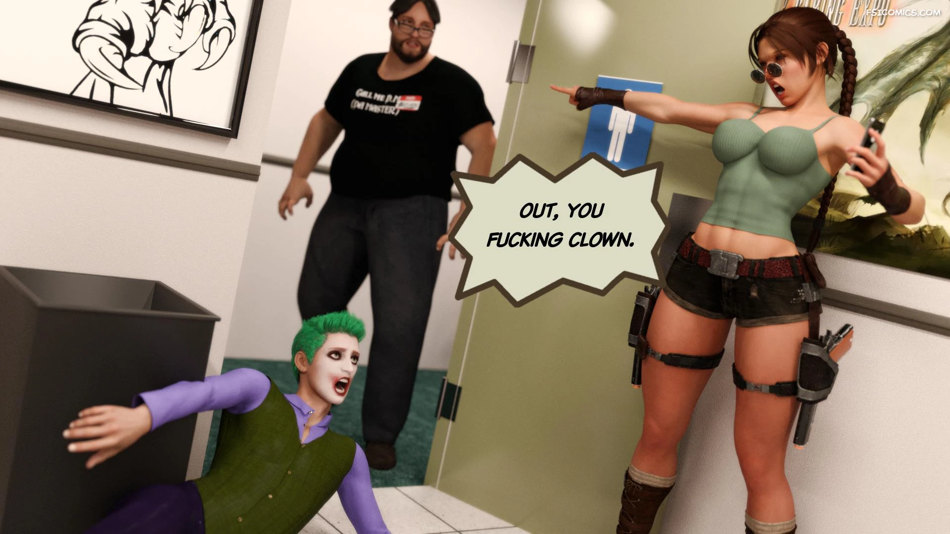 lara croft and korra are unconventional squarepeg3d 014 - FSIComics