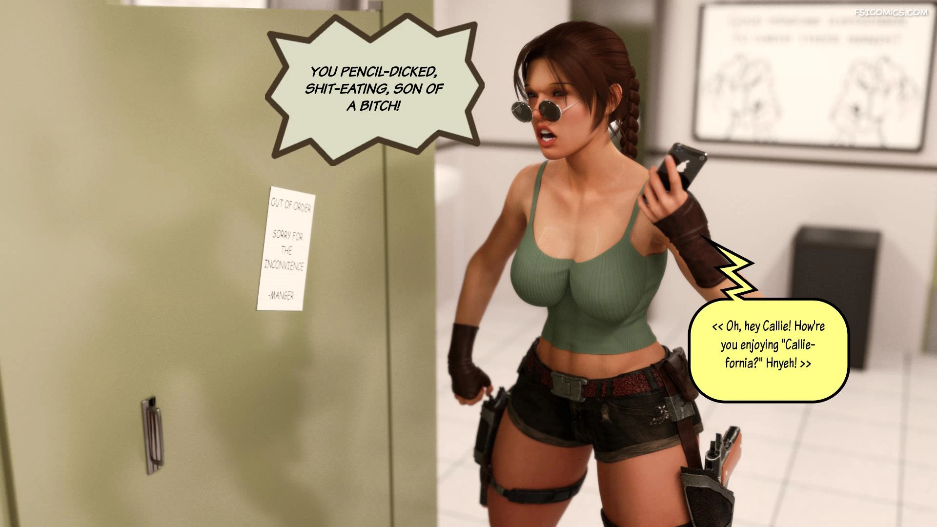 lara croft and korra are unconventional squarepeg3d 018 - FSIComics