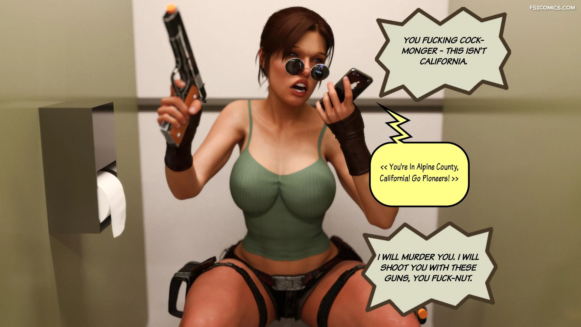lara croft and korra are unconventional squarepeg3d 019 - FSIComics