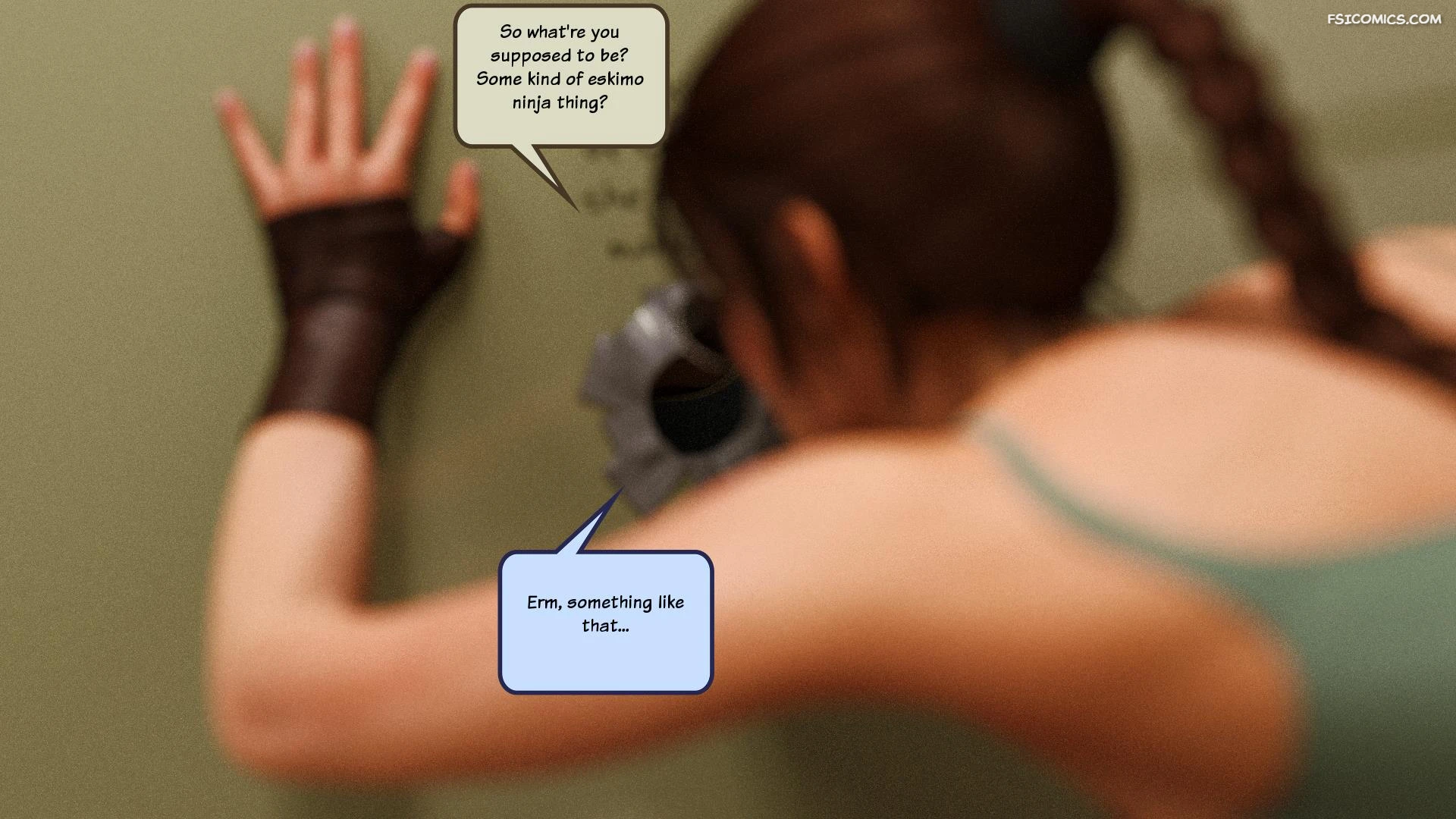 lara croft and korra are unconventional squarepeg3d 025 - FSIComics