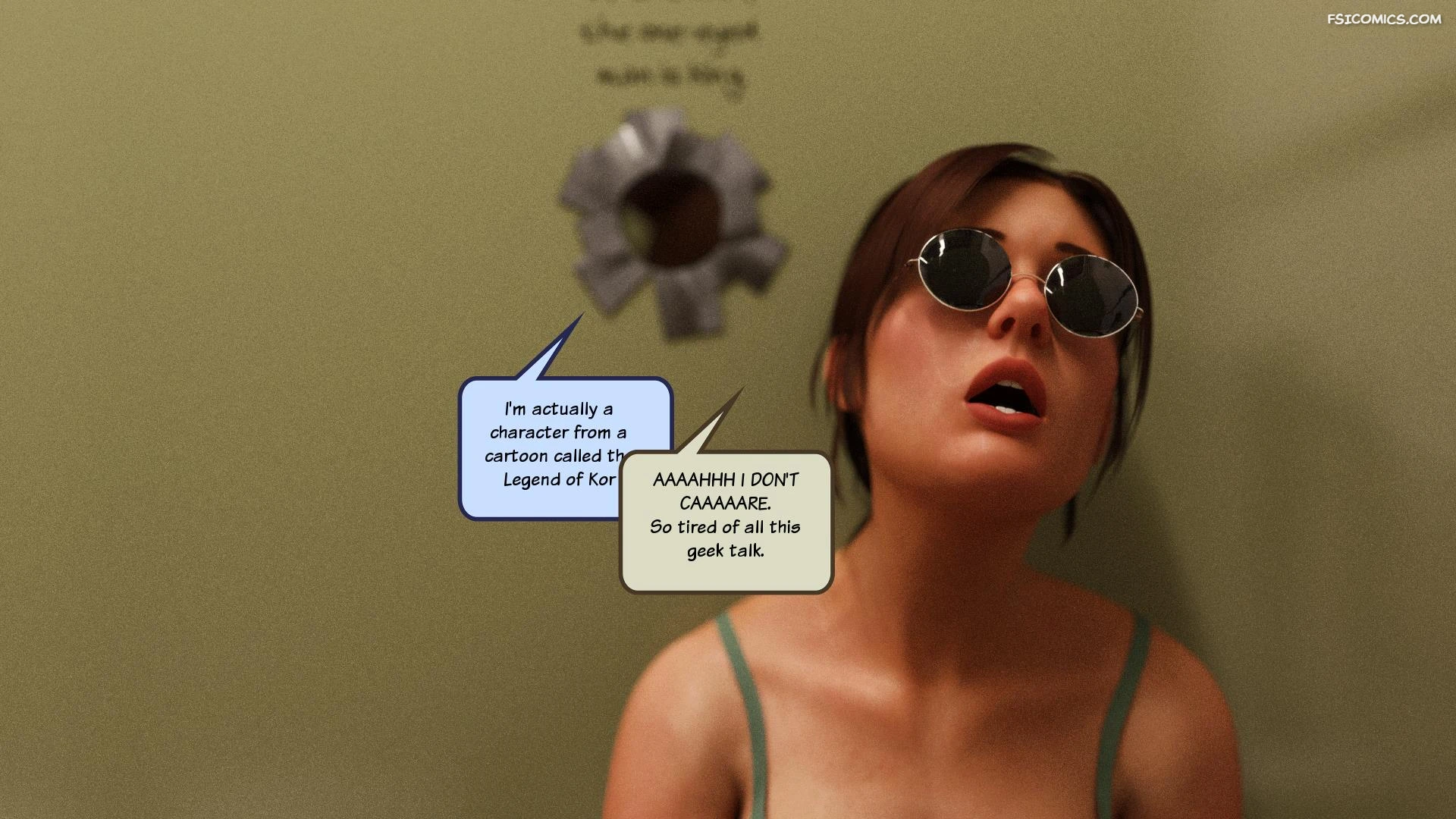 lara croft and korra are unconventional squarepeg3d 026 - FSIComics