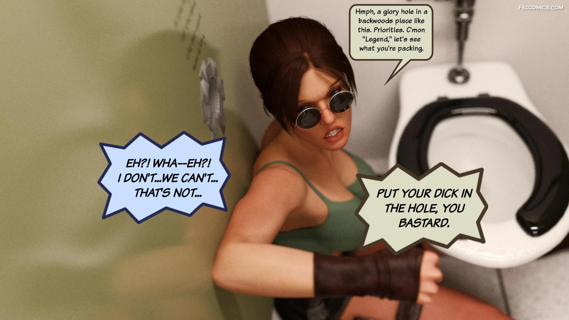 lara croft and korra are unconventional squarepeg3d 027 - FSIComics