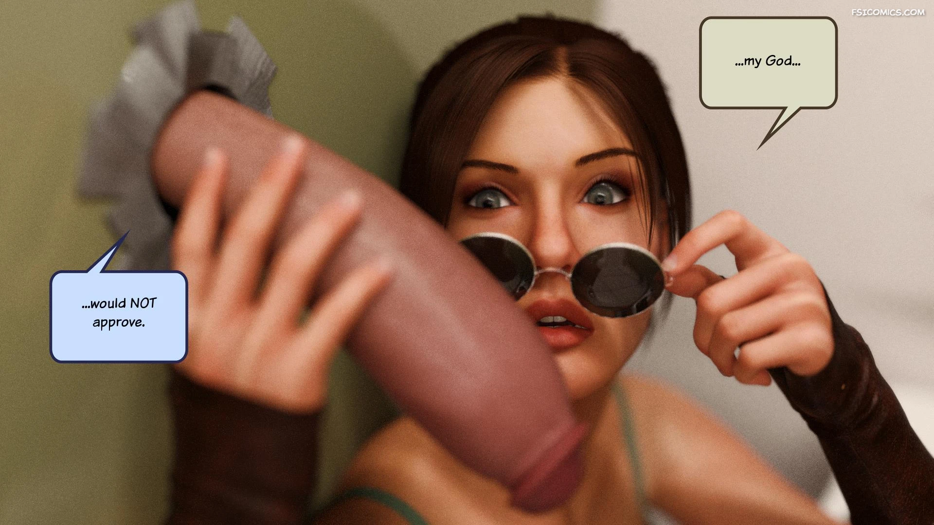 lara croft and korra are unconventional squarepeg3d 031 - FSIComics