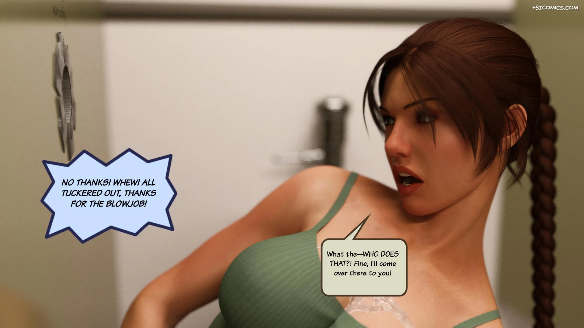 lara croft and korra are unconventional squarepeg3d 045 - FSIComics