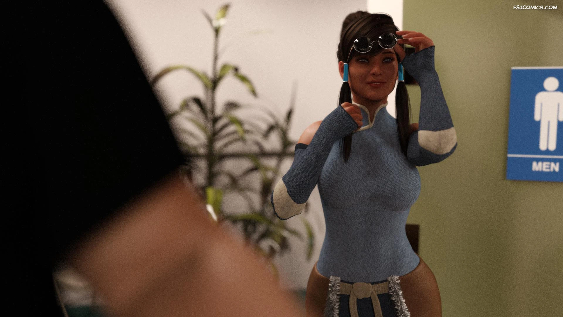 lara croft and korra are unconventional squarepeg3d 108 - FSIComics