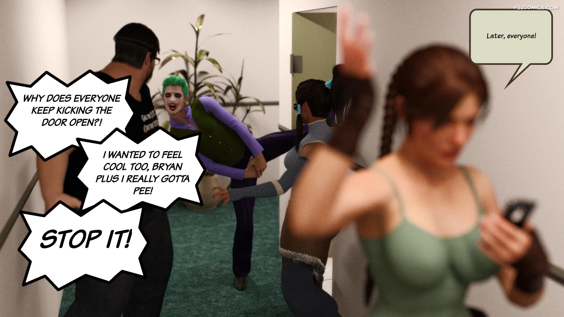 lara croft and korra are unconventional squarepeg3d 110 - FSIComics