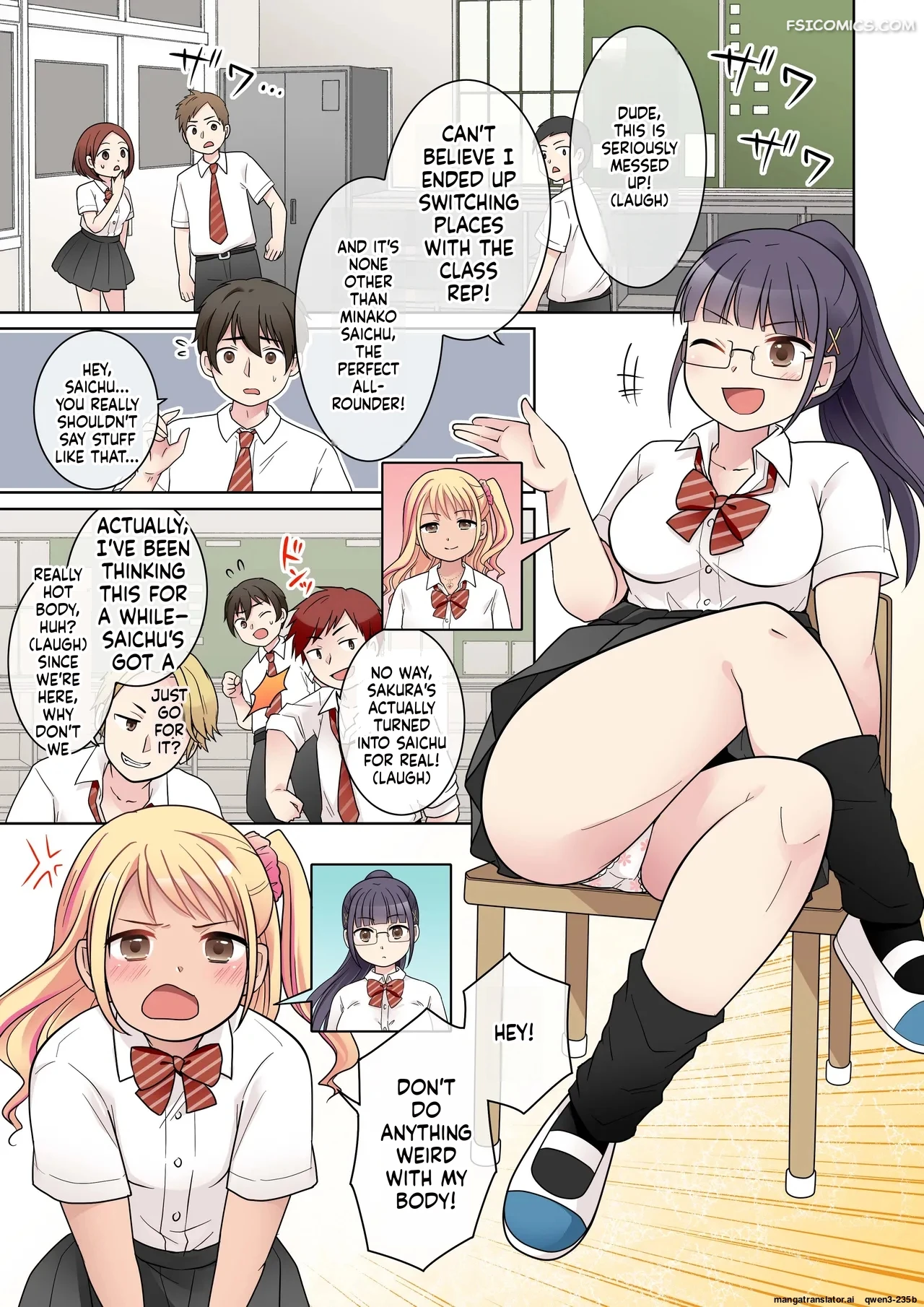 my genius senpai girlfriend swapped bodies with a gal kuratsuka riko 002 - FSIComics my genius senpai girlfriend swapped bodies with a gal kuratsuka riko 002 - FSIComics