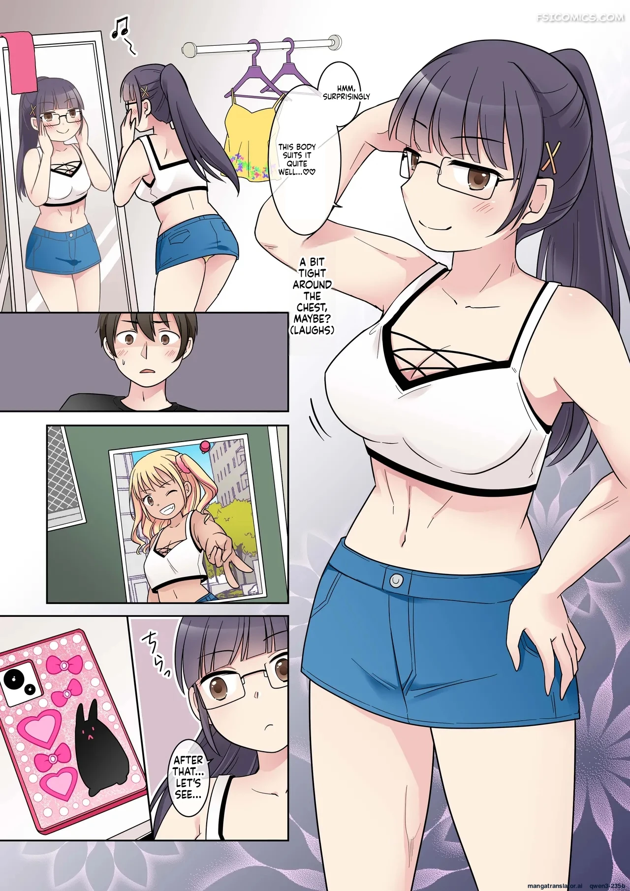 my genius senpai girlfriend swapped bodies with a gal kuratsuka riko 034 - FSIComics my genius senpai girlfriend swapped bodies with a gal kuratsuka riko 034 - FSIComics