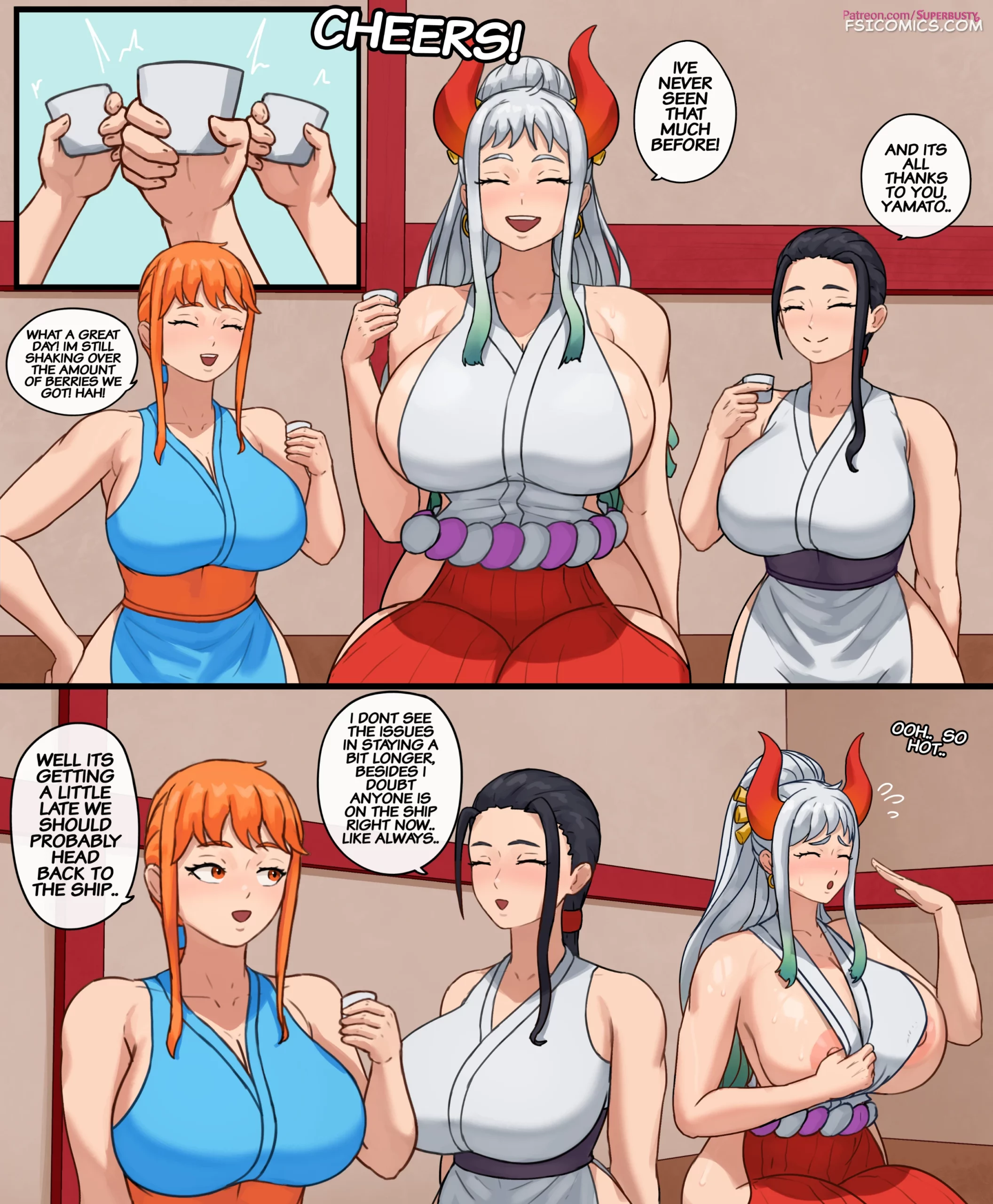 yamatos all nighter at onigashima superbusty 001 scaled - FSIComics